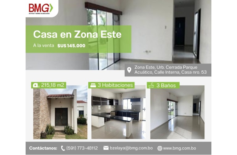 Zona Este, Urb. Cerrada Parque Acuático
